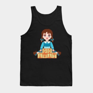 Spooky Haunted Doll Graphic Tank Top